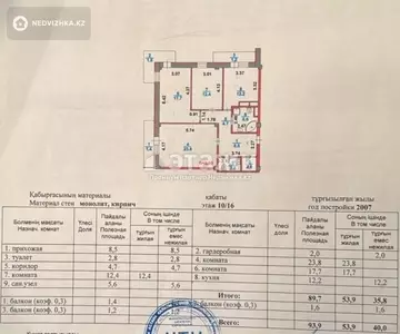 93.9 м², 3-комнатная квартира, этаж 10 из 13, 94 м², изображение - 13