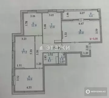 112.6 м², 4-комнатная квартира, этаж 5 из 9, 113 м², изображение - 12