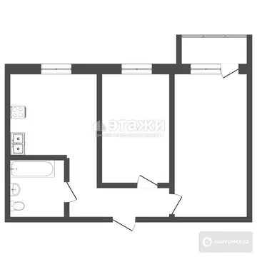 45 м², 2-комнатная квартира, этаж 4 из 5, 45 м², изображение - 11