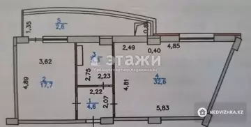 63 м², 2-комнатная квартира, этаж 15 из 19, 63 м², изображение - 5