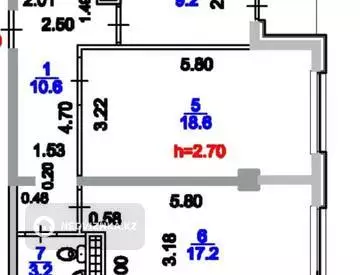 0 м², 2-комнатная квартира, этаж 9 из 13, изображение - 20