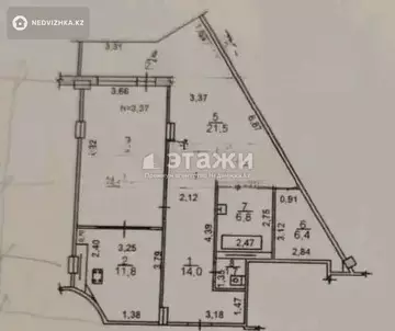 88 м², 2-комнатная квартира, этаж 6 из 9, 88 м², изображение - 11