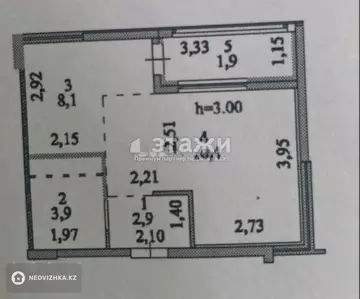 32 м², 1-комнатная квартира, этаж 9 из 17, 32 м², изображение - 5