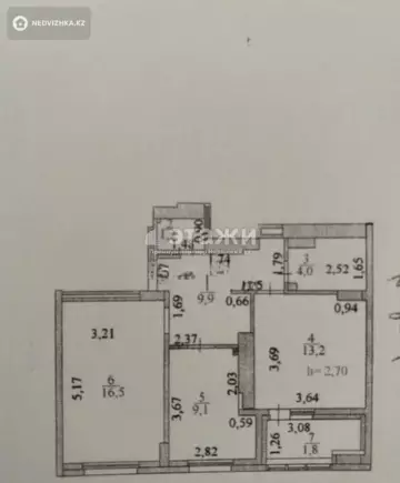 2-комнатная квартира, этаж 13 из 18, 56 м²
