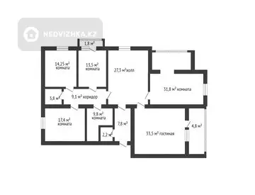 170 м², 4-комнатная квартира, этаж 3 из 6, 170 м², изображение - 31