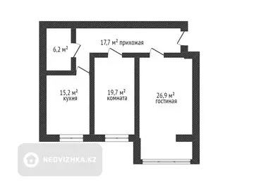 85.7 м², 2-комнатная квартира, этаж 4 из 5, 86 м², изображение - 19