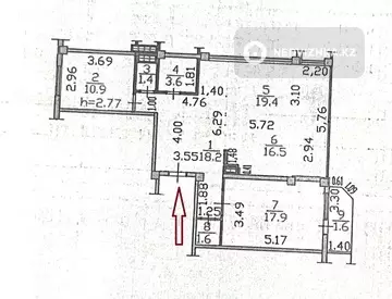 91 м², 3-комнатная квартира, этаж 10 из 10, 91 м², изображение - 47
