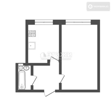 41 м², 1-комнатная квартира, этаж 7 из 9, 41 м², изображение - 6