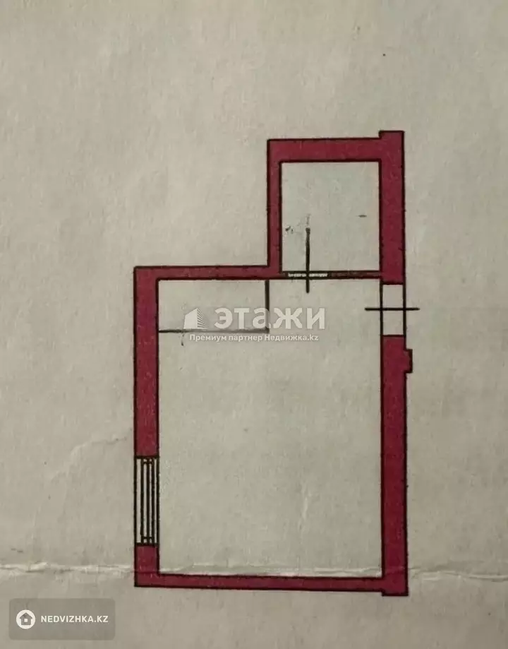 22.6 м², 1-комнатная квартира, этаж 2 из 5, 23 м², изображение - 1