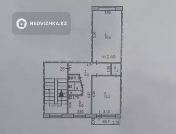 48.1 м², 2-комнатная квартира, этаж 2 из 5, 48 м², изображение - 7
