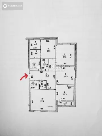 134 м², 4-комнатная квартира, этаж 5 из 9, 134 м², изображение - 7