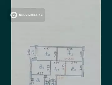 4-комнатная квартира, этаж 1 из 6, 92 м²