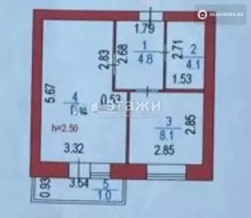 35.3 м², 1-комнатная квартира, этаж 5 из 6, 35 м², изображение - 5