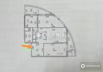 84.4 м², 4-комнатная квартира, этаж 24 из 25, 84 м², изображение - 24