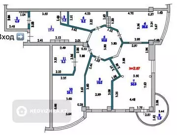 4-комнатная квартира, этаж 9 из 9, 147 м²