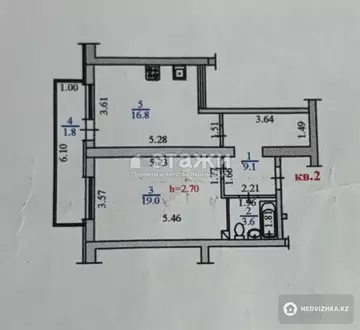 50 м², 2-комнатная квартира, этаж 1 из 17, 50 м², на длительный срок, изображение - 8
