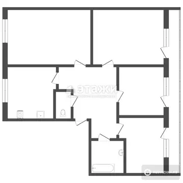 102 м², 4-комнатная квартира, этаж 16 из 20, 102 м², изображение - 12