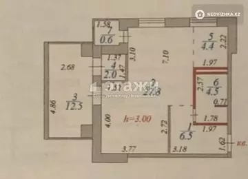 60 м², 2-комнатная квартира, этаж 7 из 8, 60 м², изображение - 7