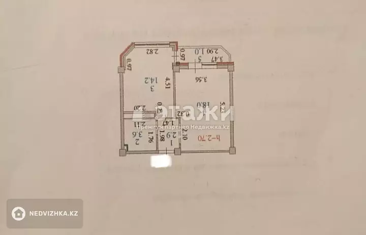 40 м², 1-комнатная квартира, этаж 7 из 9, 40 м², изображение - 1