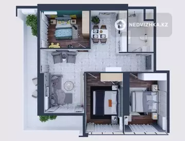 1-комнатная квартира, этаж 15 из 37, 34 м²