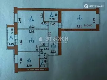 78 м², 3-комнатная квартира, этаж 10 из 12, 78 м², изображение - 6