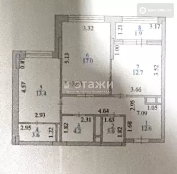 69 м², 2-комнатная квартира, этаж 5 из 9, 69 м², изображение - 8