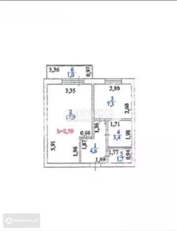 36.1 м², 1-комнатная квартира, этаж 5 из 5, 36 м², изображение - 7