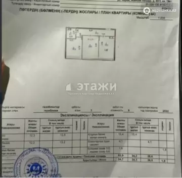 2-комнатная квартира, этаж 3 из 8, 65 м²