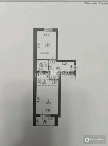56.8 м², 2-комнатная квартира, этаж 7 из 12, 57 м², изображение - 9