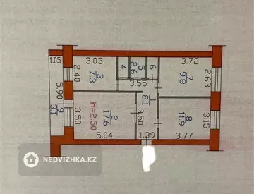 63 м², 3-комнатная квартира, этаж 4 из 5, 63 м², изображение - 15
