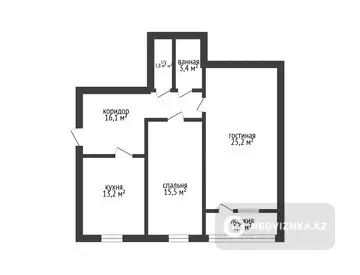 76.7 м², 2-комнатная квартира, этаж 1 из 10, 77 м², изображение - 13