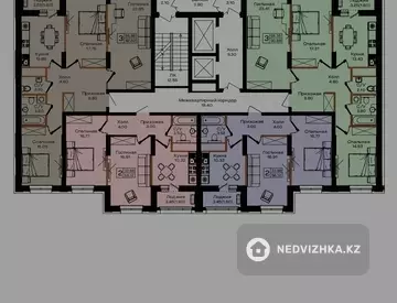 2-комнатная квартира, этаж 4 из 16, 56 м²