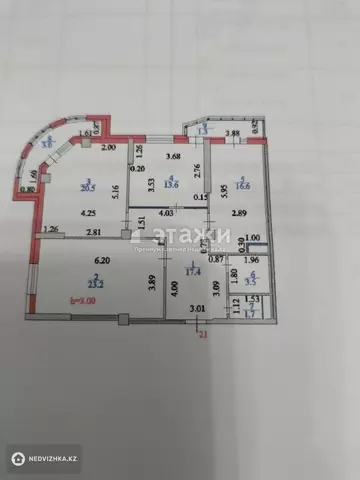 103 м², 3-комнатная квартира, этаж 4 из 9, 103 м², изображение - 12