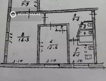 56.2 м², 3-комнатная квартира, этаж 1 из 4, 56 м², изображение - 14