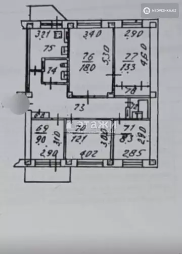 100 м², 4-комнатная квартира, этаж 5 из 5, 100 м², изображение - 13