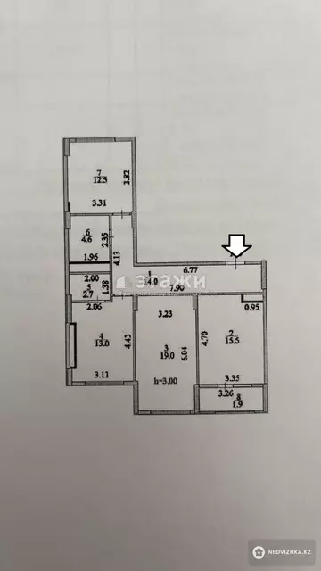 3-комнатная квартира, этаж 10 из 12, 85 м²