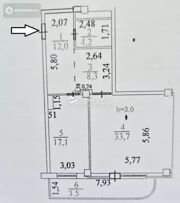 79 м², 2-комнатная квартира, этаж 9 из 18, 79 м², изображение - 6