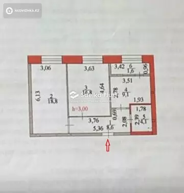 60 м², 2-комнатная квартира, этаж 2 из 12, 60 м², изображение - 16