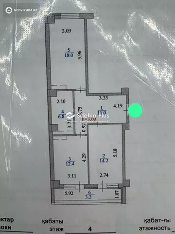 66 м², 2-комнатная квартира, этаж 4 из 19, 66 м², изображение - 10