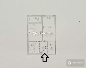 47.2 м², 2-комнатная квартира, этаж 16 из 18, 47 м², изображение - 17