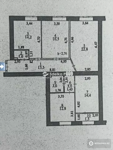 103.9 м², 4-комнатная квартира, этаж 3 из 12, 104 м², изображение - 21