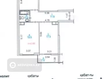 71 м², 2-комнатная квартира, этаж 5 из 9, 71 м², изображение - 8