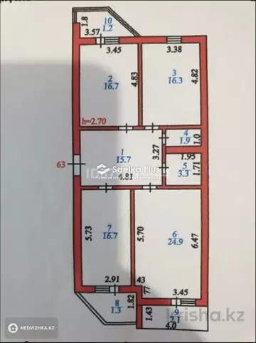 101 м², 3-комнатная квартира, этаж 9 из 12, 101 м², изображение - 7