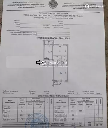 101 м², 2-комнатная квартира, этаж 13 из 13, 101 м², изображение - 20
