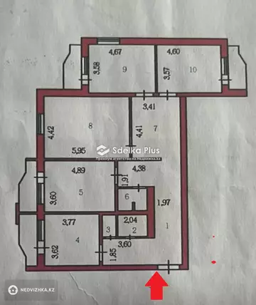 158 м², 4-комнатная квартира, этаж 7 из 8, 158 м², изображение - 9