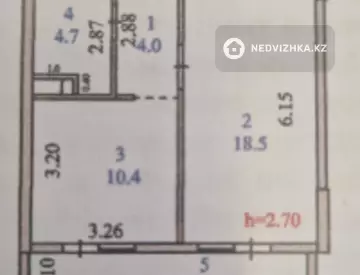 42 м², 2-комнатная квартира, этаж 9 из 10, 42 м², изображение - 7