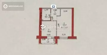 39 м², 1-комнатная квартира, этаж 4 из 9, 39 м², изображение - 5