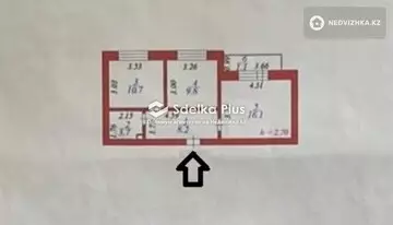 49.6 м², 2-комнатная квартира, этаж 5 из 5, 50 м², изображение - 17