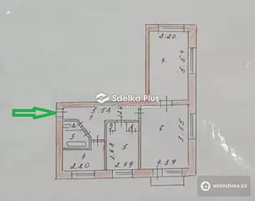 73 м², 3-комнатная квартира, этаж 2 из 5, 73 м², изображение - 12