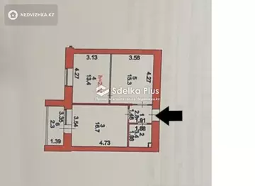 55 м², 2-комнатная квартира, этаж 6 из 14, 55 м², изображение - 12